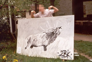 2. Bahlinger Kunstausstellung - Hirsch im Walde